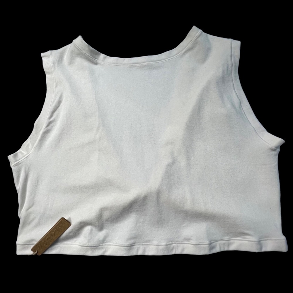 SKIMS Twist Crop Top Marble Cotton Jersey Womens 4X‎ - Picture 3 of 9